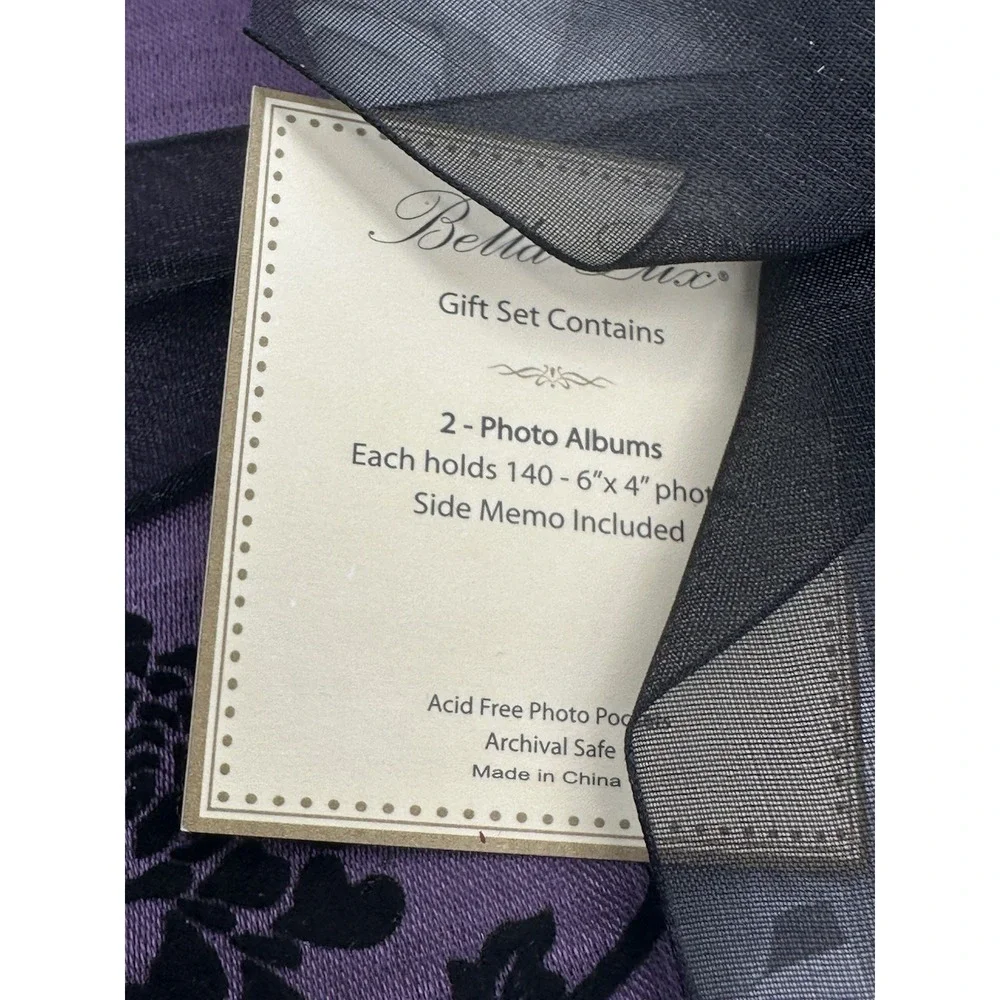 Bella Lux Photo Album By Home Goods‎ Set Of 2 Books 140-4x6 Pictures Gift Set